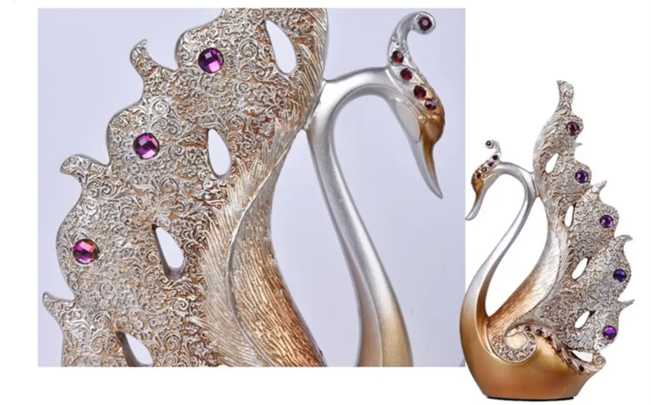 Креативные украшения в виде лебедя для пар домашние аксессуары украшение