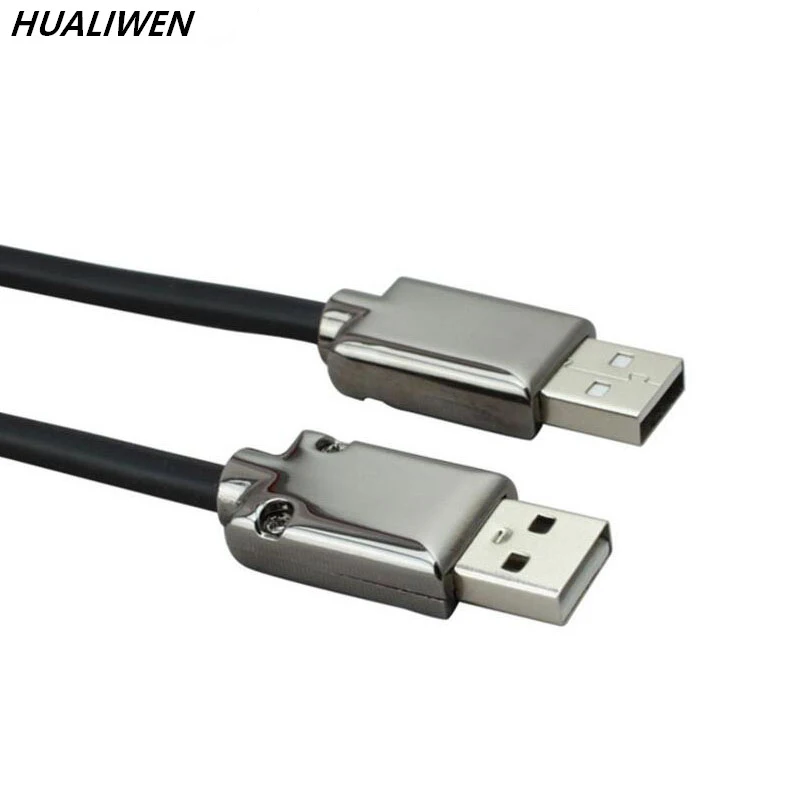 JSJ двойной мужской usb кабель USB2.0 линия передачи данных Мужской для общественного