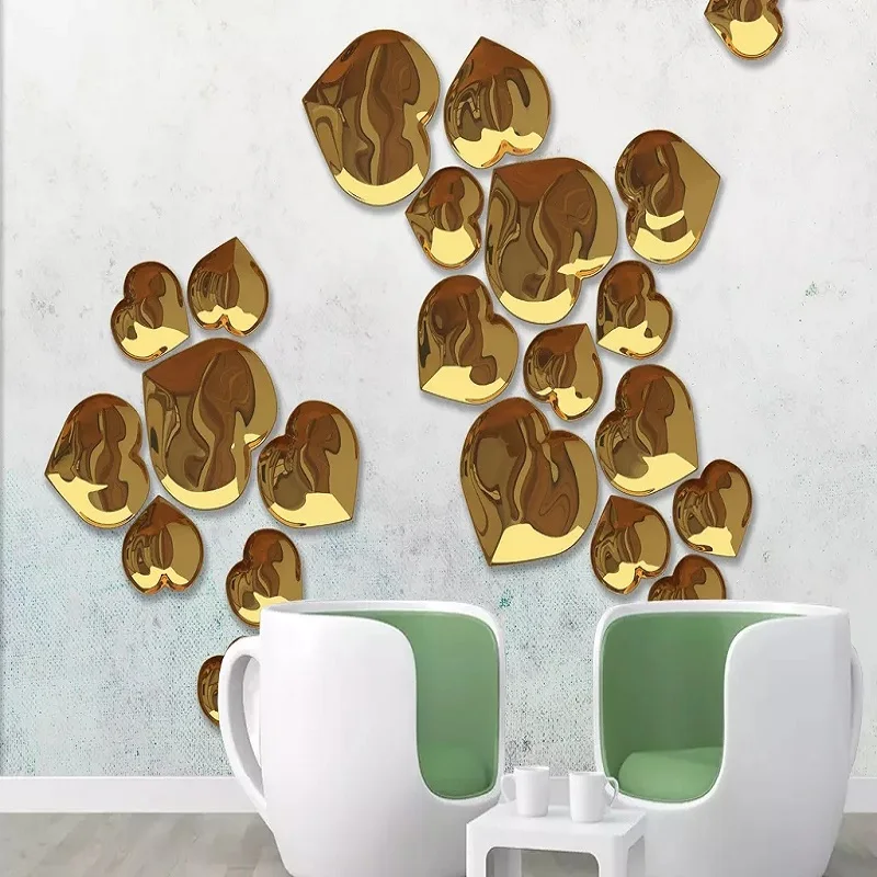 Объемные большие настенные 3D-обои на заказ рельефные золотые листья фон для