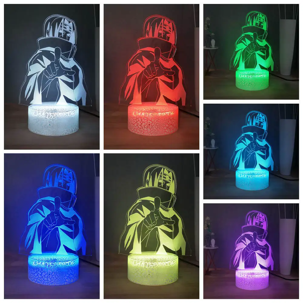 Креативный подарок лампа Наруто Саске Новинка Декор для детской спальни USB