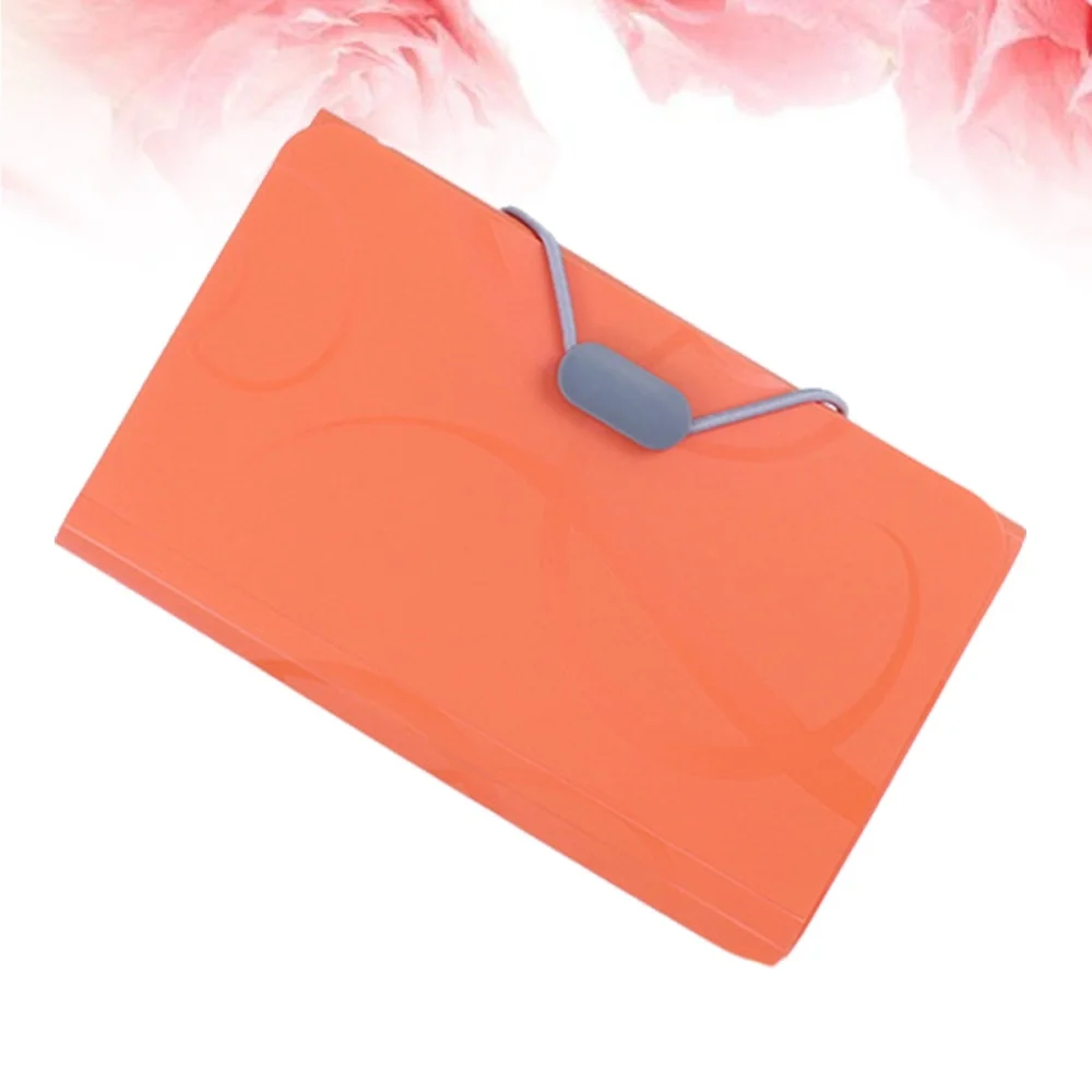 

4pcs 17.5x11cm A6 Expanding File Folder 13 Pocket Document Holder with Tabs and Bungee Closure Business Folder Organizer