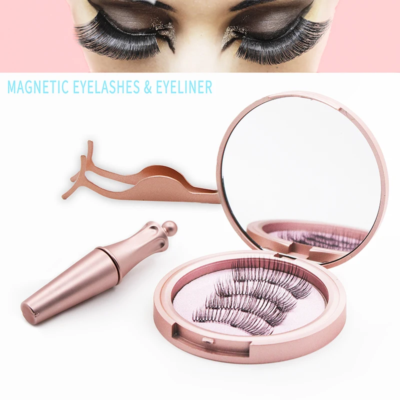 Новый Магнитный подводка для глаз ненастоящий набор ресниц Пинцет