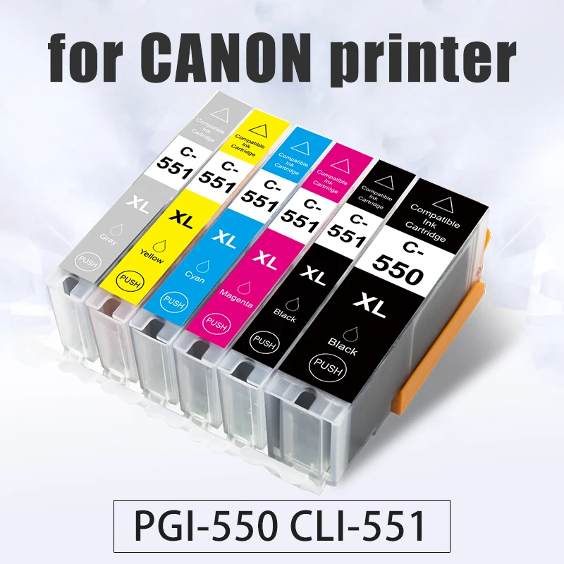 Картридж для принтера Canon Pixma MG5450 MG5650 MG6350 MG6650 MX725 IX6850|Чернильные картриджи| |