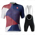 Велосипедный трикотажный комплект, мужские костюмы для велоспорта, быстросохнущая велосипедная дышащая спортивная одежда с коротким рукавом, велосипедная форма, 2020