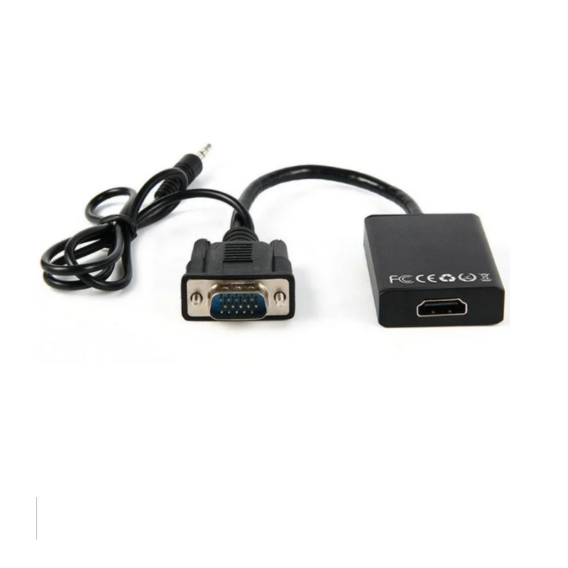 Простой Компактный адаптер USB 1080P с аудиовыходом 3 5 мм для ноутбуков ПК ТВ HD