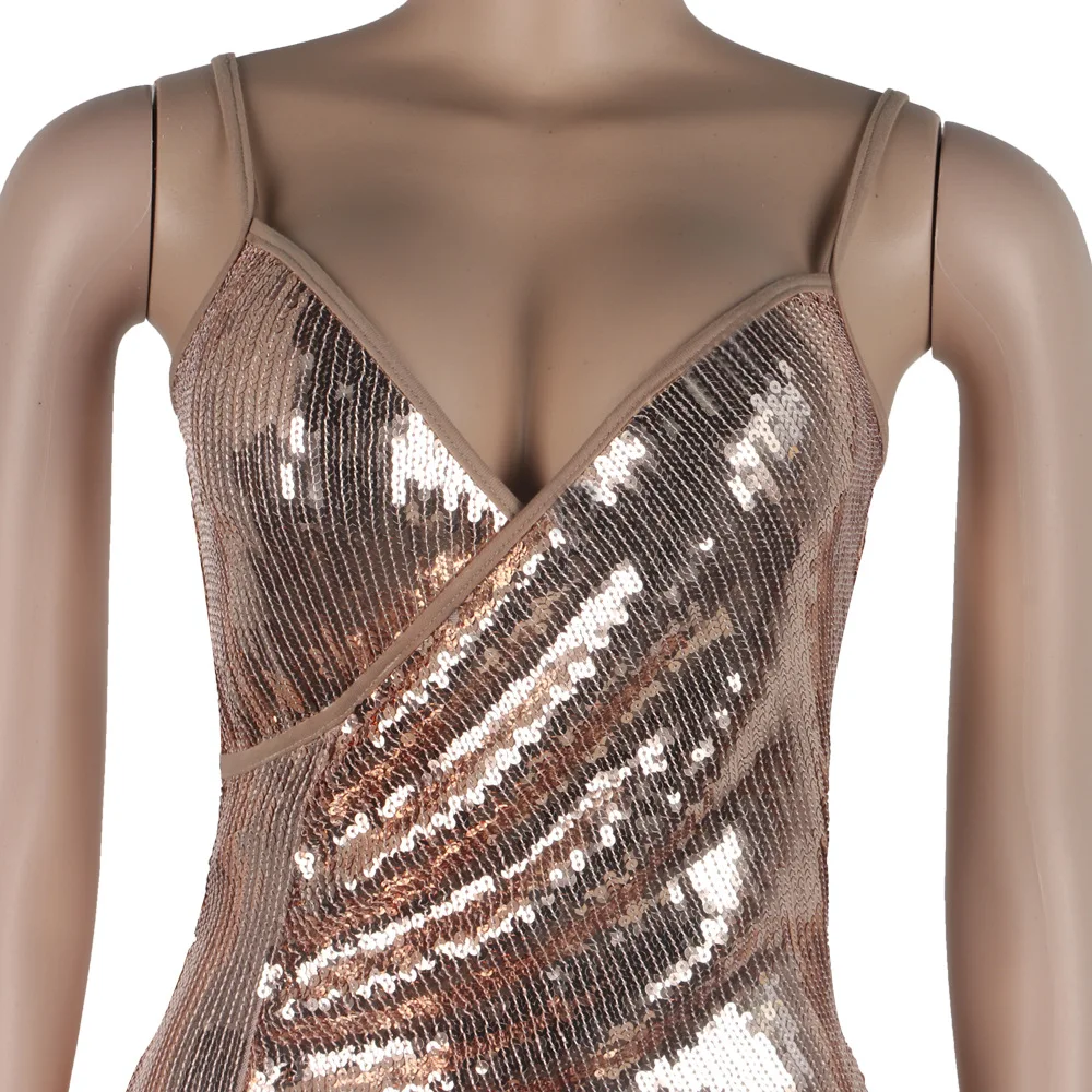 

Sexy Spaghetti Straps Dress Beaded Tassel Slit Slinky Bodycon Dress Vestidos Dresses Woman Party Night