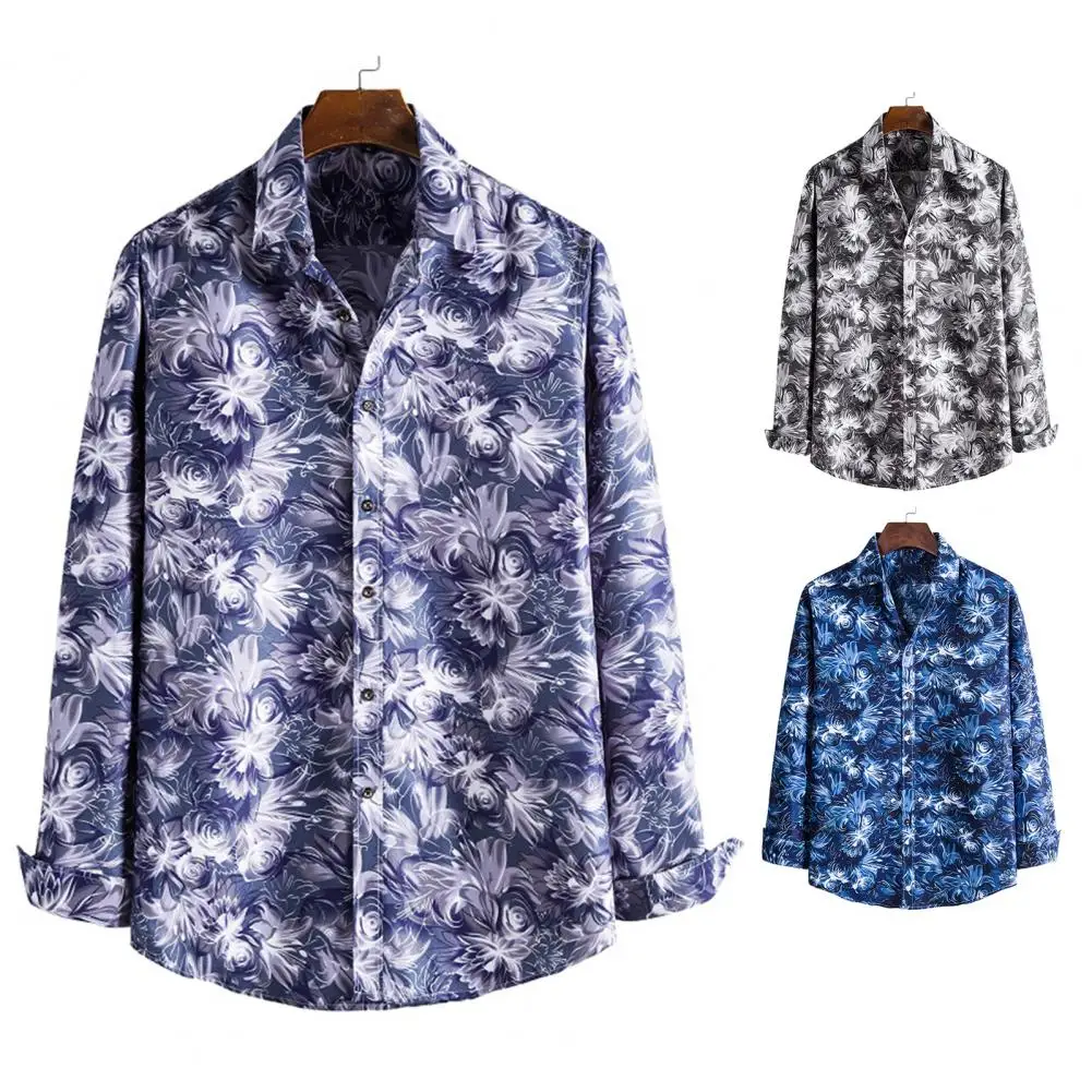 

Stylish Casual Turndown Collar Buttons Shirt Streetwear Summer Shirt Turndown Collar for Party