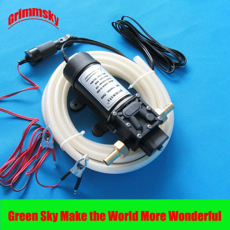 

max flow 13l/min 12v dc 80w vehicle mounted kits portable fuel transfer pump
