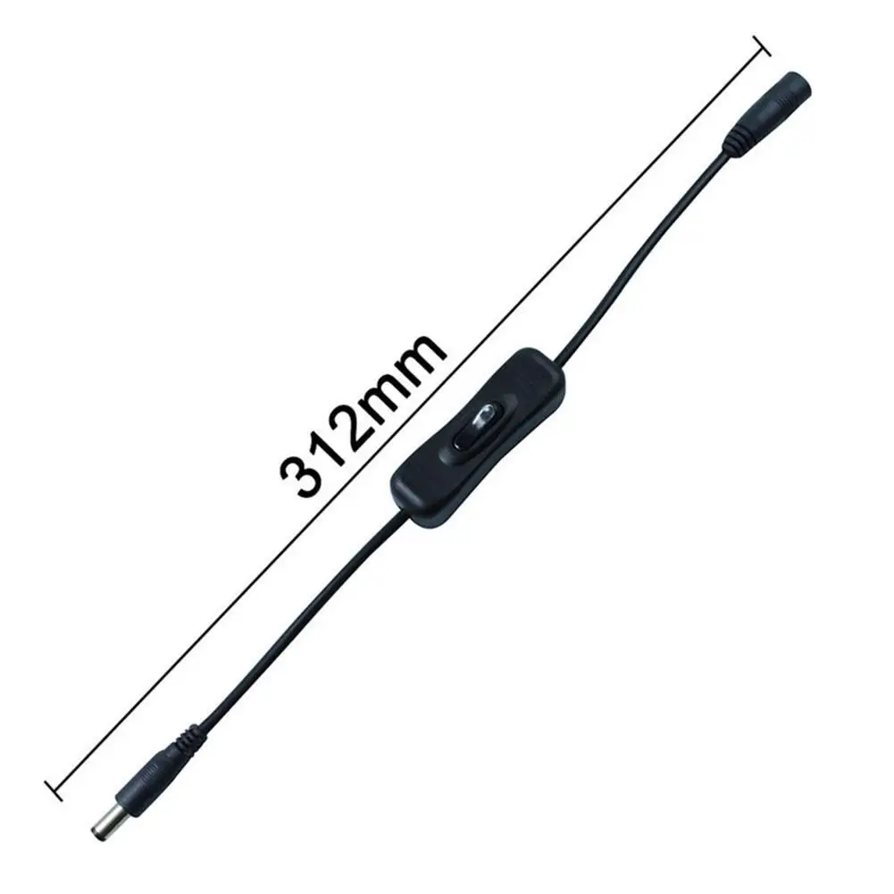 

DC 12V Female Male Power Cable 5.5x2.1mm Inline 304 24V 5V Switch For LED 12V Light Lamp Strip X0L7