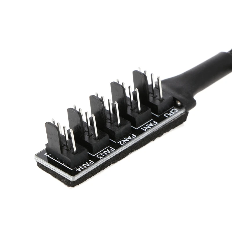Адаптер для охлаждения процессора Molex TX4 4 контакта в оплетке с 1 на 5 разъема