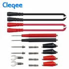 Cleqee P1500 тестовый наконечник, сменный тестовый провод, зонд для цифрового мультиметра, щуп, крокодил, зажим типа крокодил, тестовые штифты, иглы