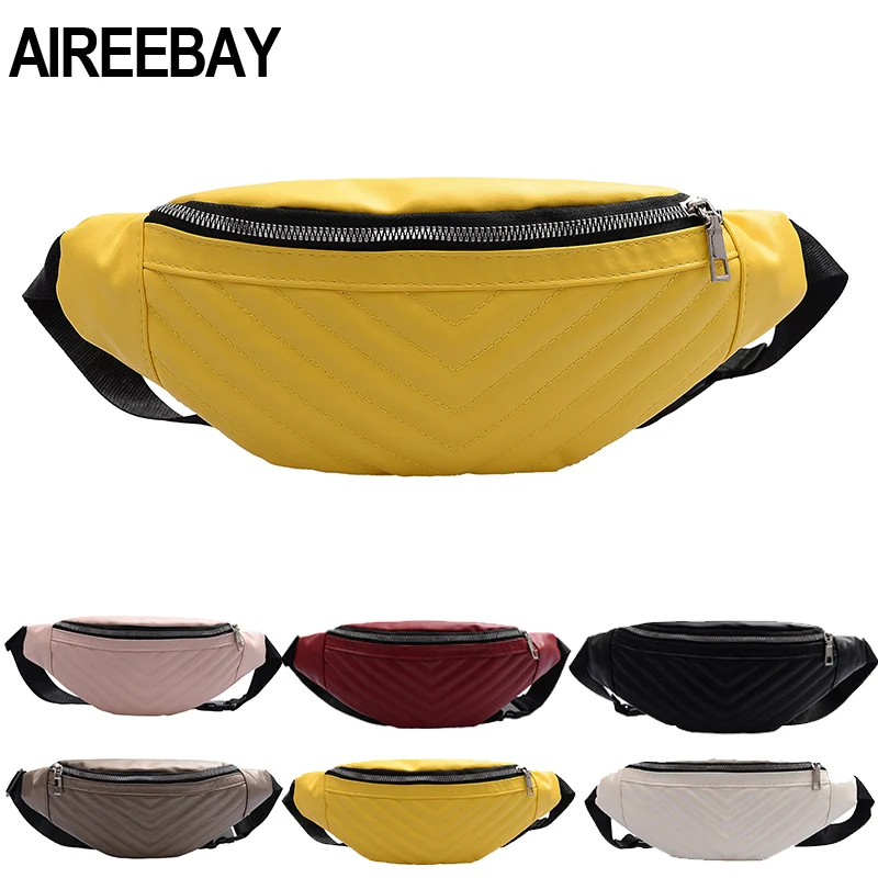 Поясная Сумка AIREEBAY женская кожаная забавная Повседневная Водонепроницаемая