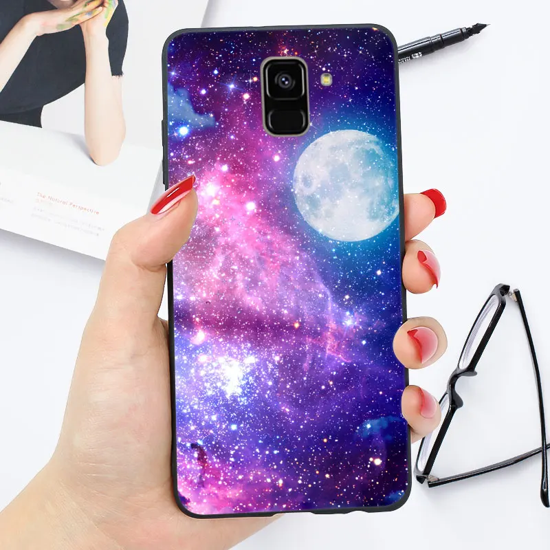 Мягкий для samsung J6 плюс чехол Глянцевая блестящая для samsung Galaxy J4 Plus J3 J5 J7 чехол Coque