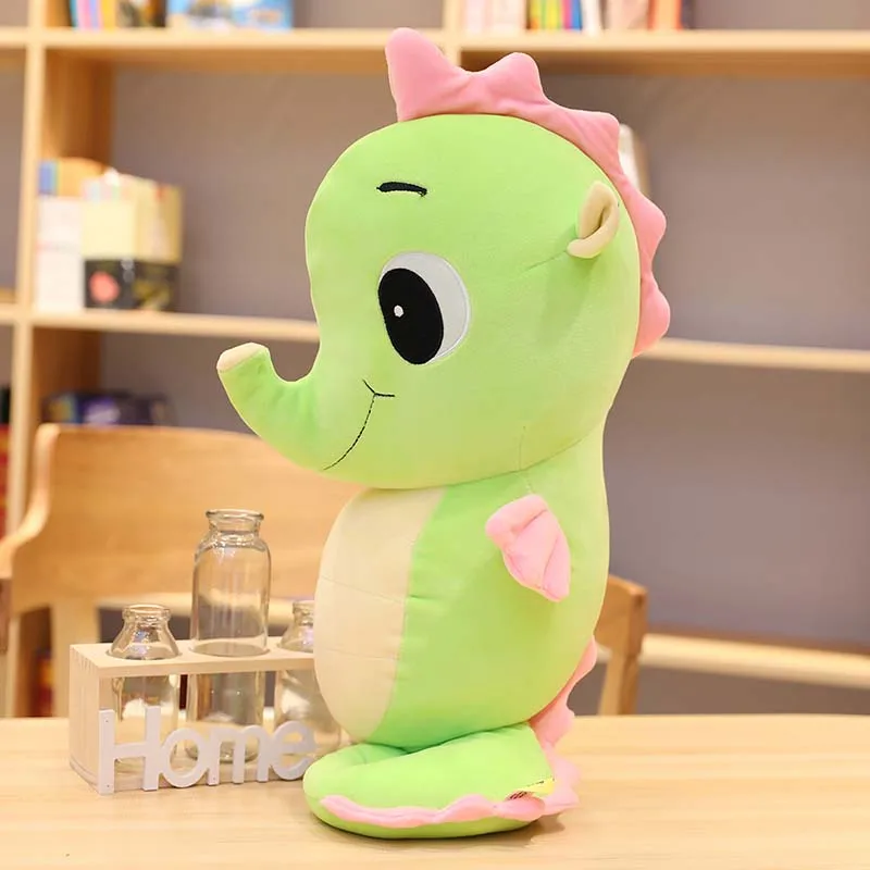 Оранжевый 1 шт. epacket мягкая Kawaii Seahorse плюшевая подушка животное плюшевая игрушка для детей креативный дом Рождественский подарок-украшение для девочки - Цвет: Оранжевый