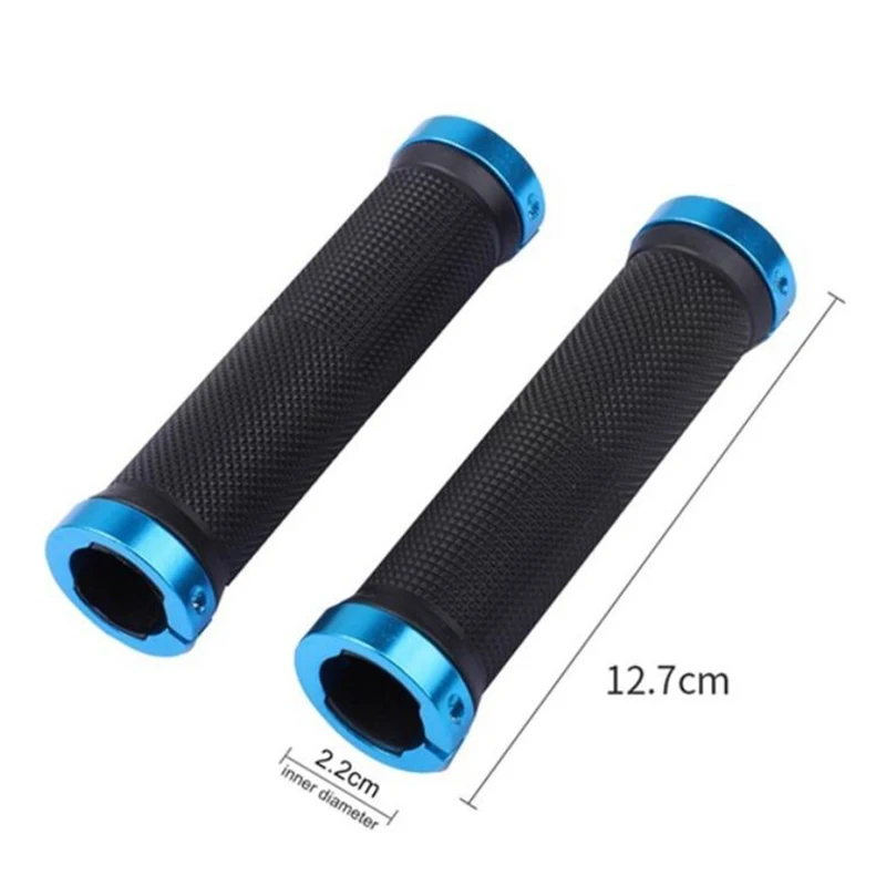 

1 Pair Road Cycling Handlebar End Grips Non Slip Soft Rubber Lock On Bicycle