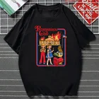 Летняя Клубная женская футболка в стиле Харадзюку, страшная мультяшная Мужская футболка, одежда из сериала мрачное зло, уличная одежда унисекс в стиле Харадзюку