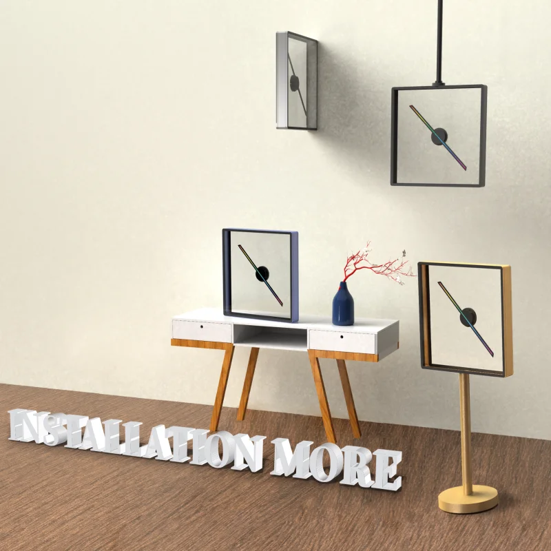 Рекламный экран голограмма вентилятор светодиодные светящиеся знаки 3d