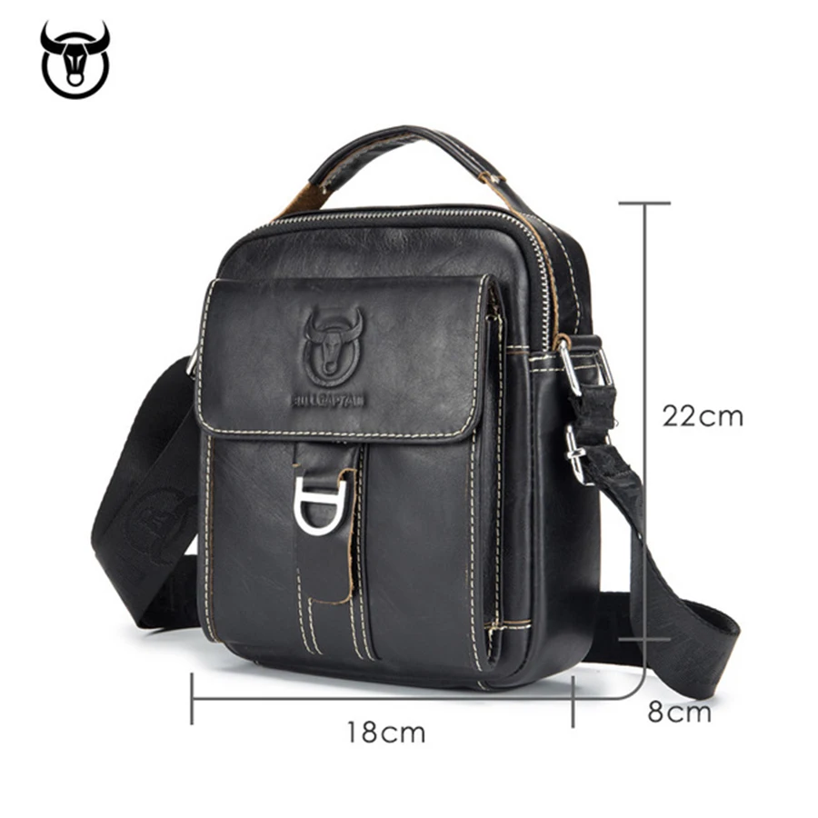 

Men's Genuine Leather Messenger Bag Hot Sale Male Small Man Fashion Crossbody Shoulder Bags Men's Travel New Handbags