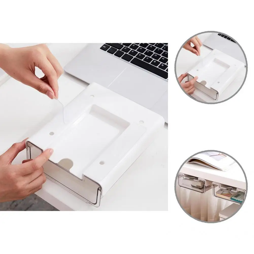 

Простая установка, прозрачный под столом, скрытый ящик для хранения для школы