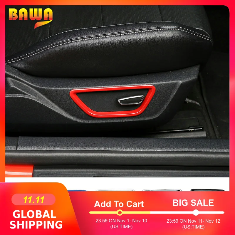 HANGUP 5 цветов ABS кнопки регулировки автомобильного сиденья украшение кольцо