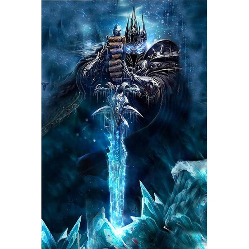 Алмазная 5D картина сделай сам Мир вау мозаика Lllidan Arthas Llidan 3D вышивка крестиком