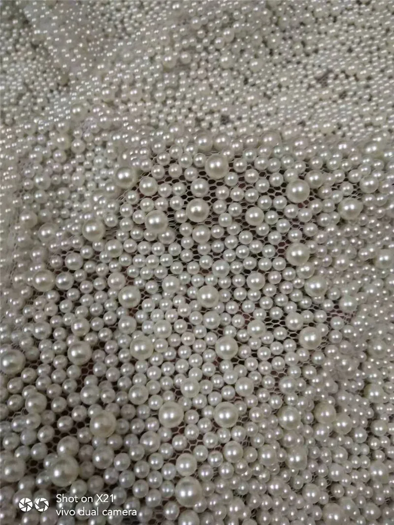 Материал свадебного платья высококачественный вышитый французский сетчатый