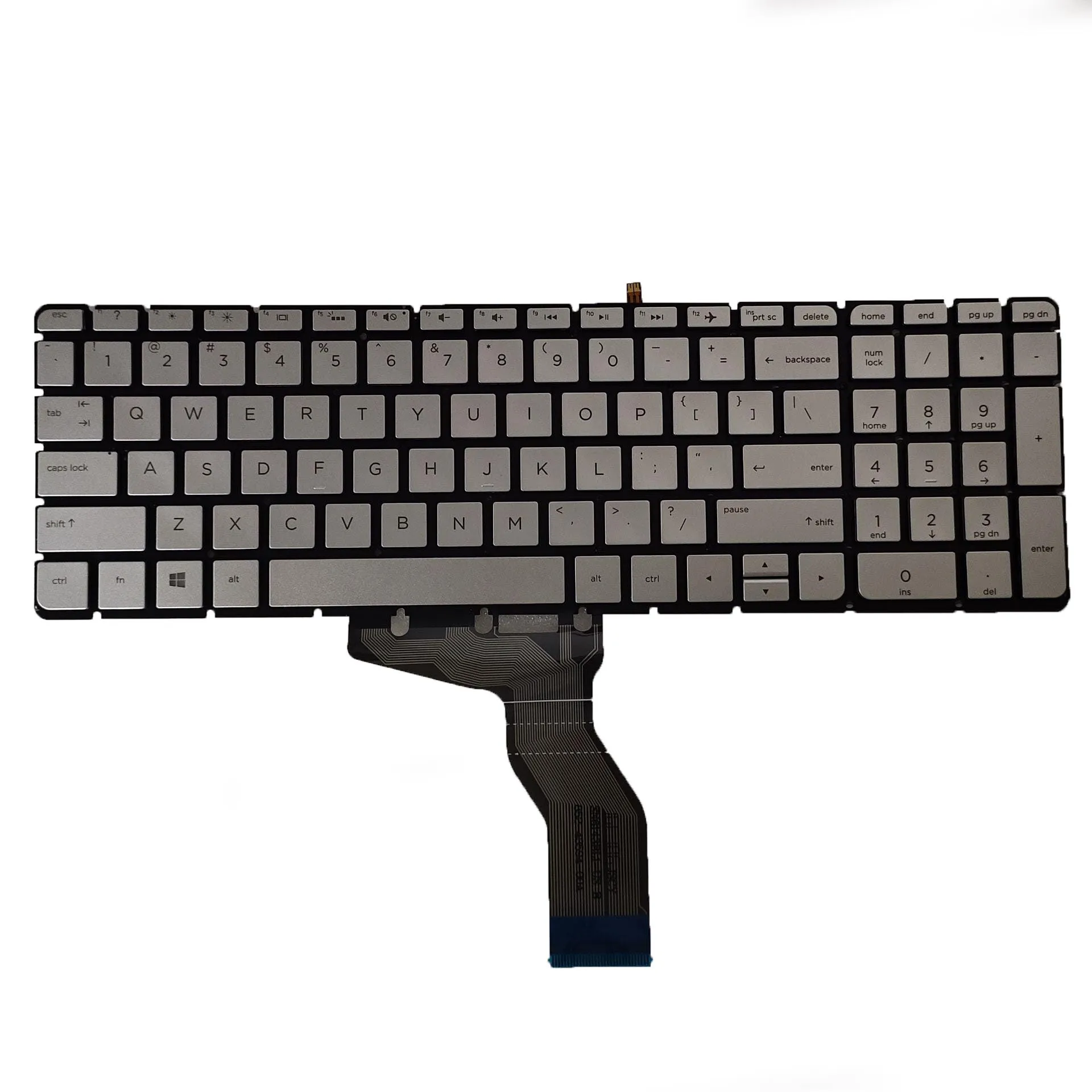 

NEW for HP 15-AS 15-AQ silvery Backlit keyboard TPN-Q173