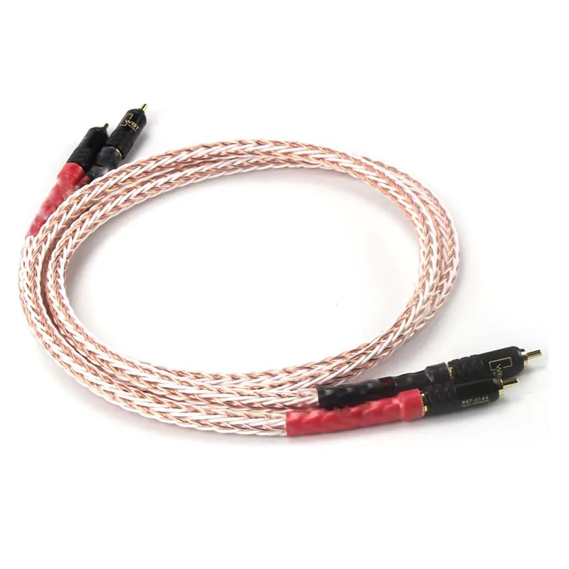 Hi Fi Kimber 8TC 7N OCC Чистая медь RCA кабель end усилитель CD Interconnect 2RCA к мужской аудио