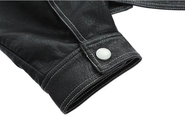 Winter Black Leather Jacket Women Korean Thin Loose Moto Jacket Female 2021 Spring Fashion Streetwear Lady Outerwear Biker Coats