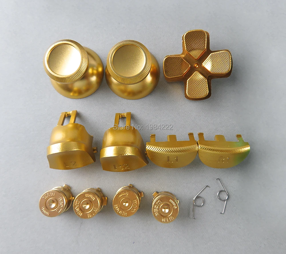 1 комплект 4 0 версия L1 R1 L2 R2 Алюминий металлическая кнопка Dpad thumstick кепки на весну