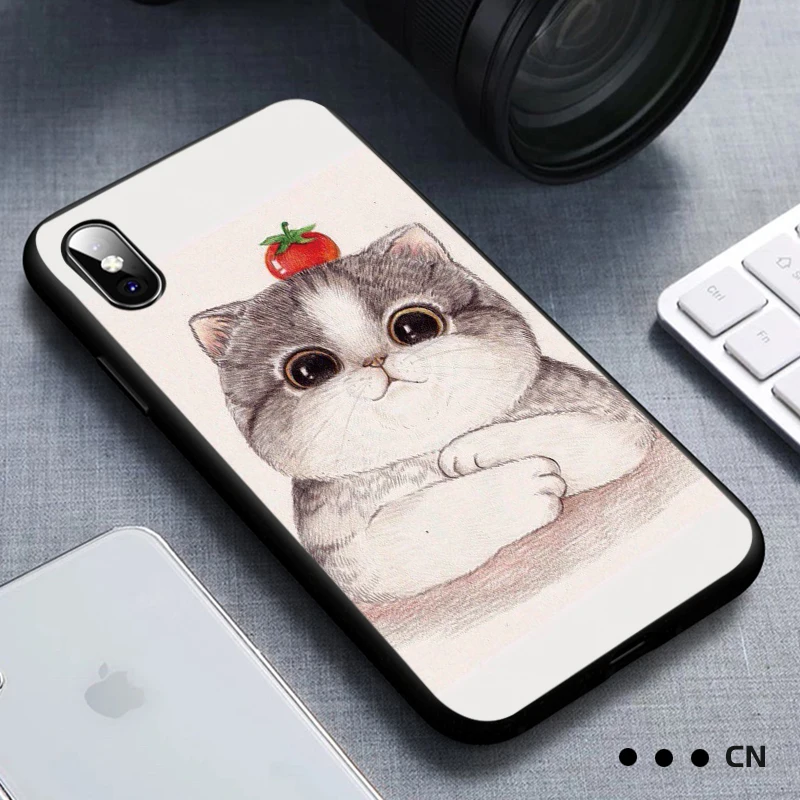 С мультяшными котами чехол для телефона oppo A3s A5 A37 Neo9 A39 A57 A5s A7 AX5s AX7 A59 F1s A77 F3 A83 A1 F5 A73
