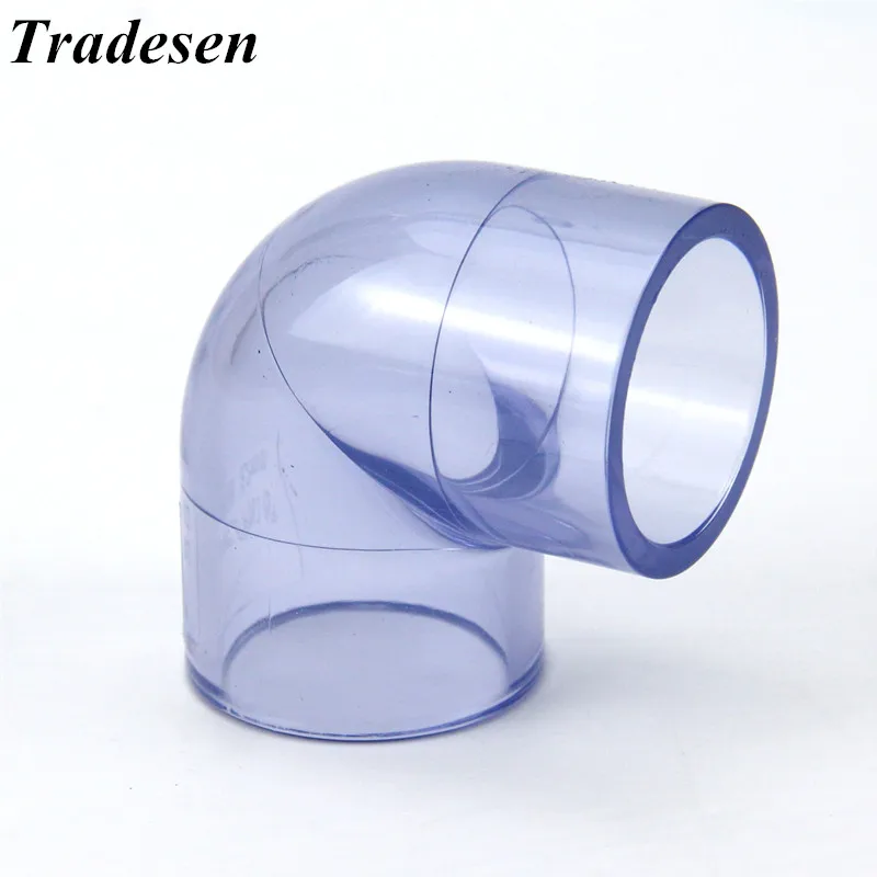 Внутренний диаметр 20-63 мм прозрачный ПВХ соединитель на локоть фитинги для