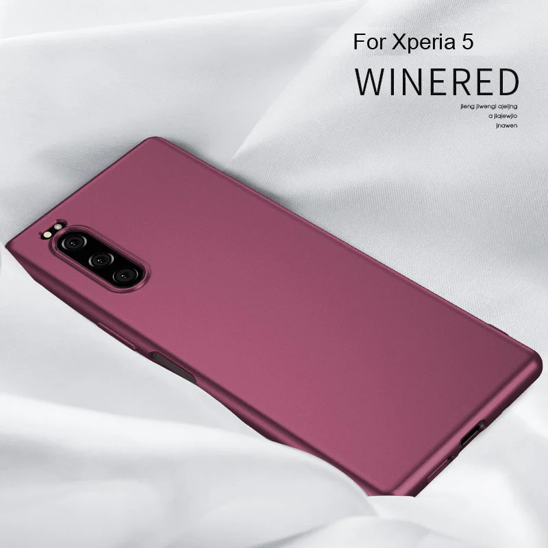 X-Level Мягкий силиконовый чехол для sony Xperia 1 5 X Level Ультратонкий матовый ТПУ защитный чехол для Xperia 8 - Цвет: Wine red