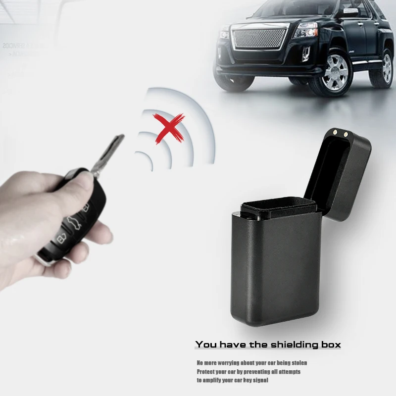 Автомобильный Сейф коробка для ключей твердый Небьющийся ключ RFID блокировщик