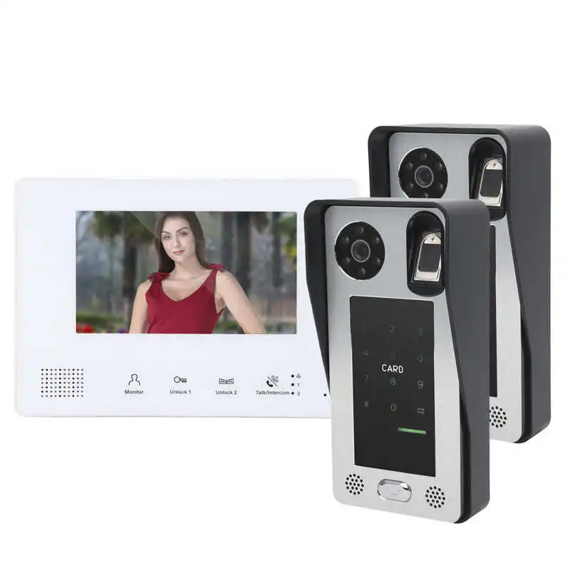 Дверной Видеозвонок 100-240 В проводной видеодомофон для виллы бизнеса квартиры