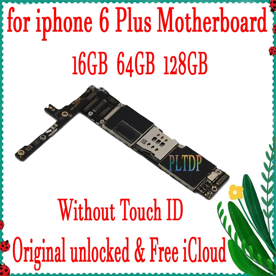 

Full Unlocked Mainboard for iphone 6 plus 5.5 inch with Free iCloud,Original for iphone 6 plus with/without Touch ID Logic Board
