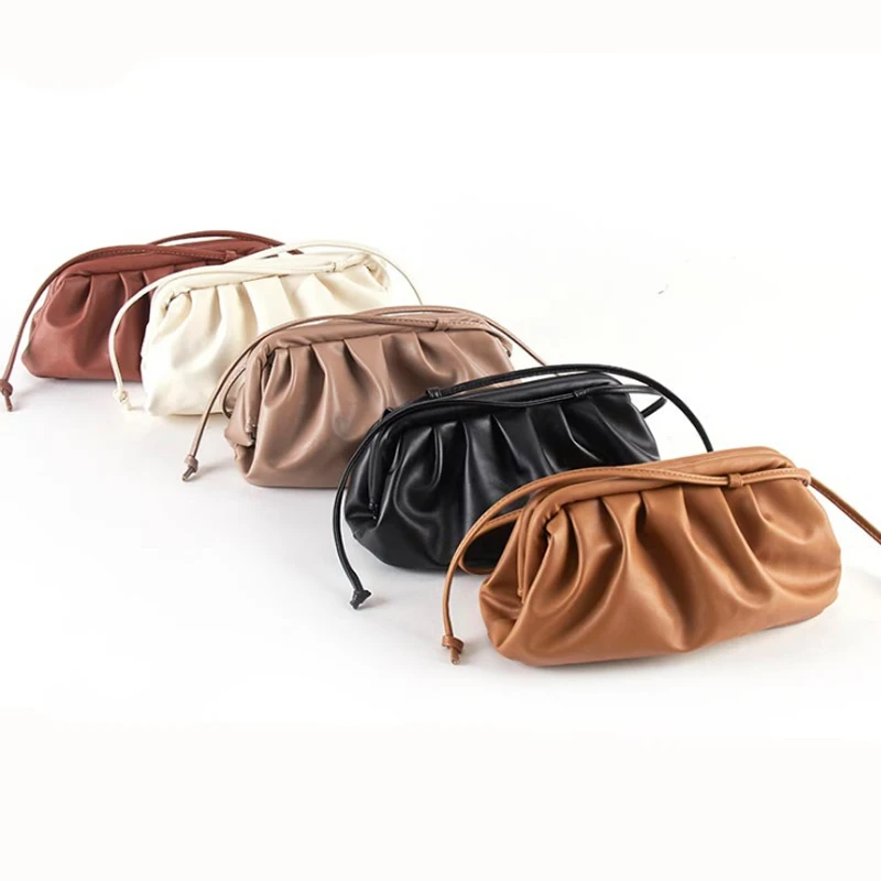 Сумка для женщин сумка в виде облаков мягкая кожаная на одно плечо сумка-пельмень