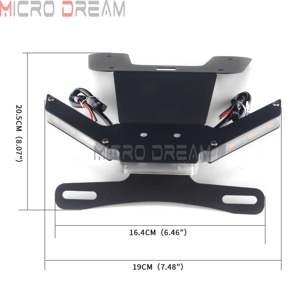 Устранитель заднего крыла для Yamaha YZF R25 R3 MT25 MT03 2014-2020 держатель номерного знака с