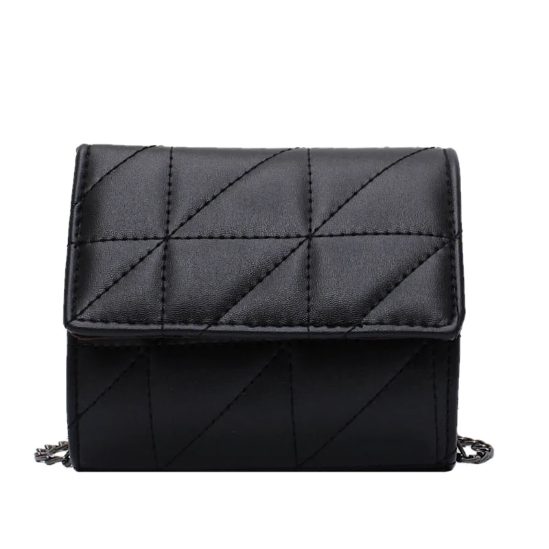 

Fashion Diamond Lattice Chain Flap-bag Women Handbags Simple Retro All-match Ladies Korean PU Leather Texture Daily Leisure Chic
