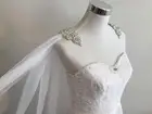 Свадебная накидка-Фата на плечо, накидка для невесты-Свадебная бижутерия-плащ с кристаллами накидка-Фата