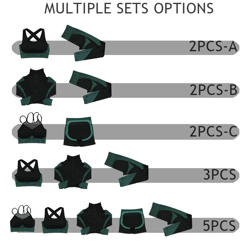 Бесшовный комплект для йоги спортивный на молнии женская одежда спортивная