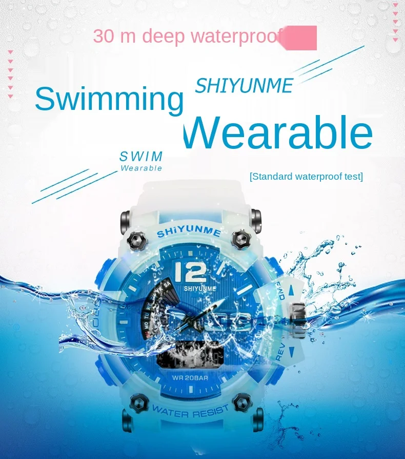 

2021 new trends designers Women's dual display movement electronic watch Waterproof multifunctional quartz watches reloj mujer