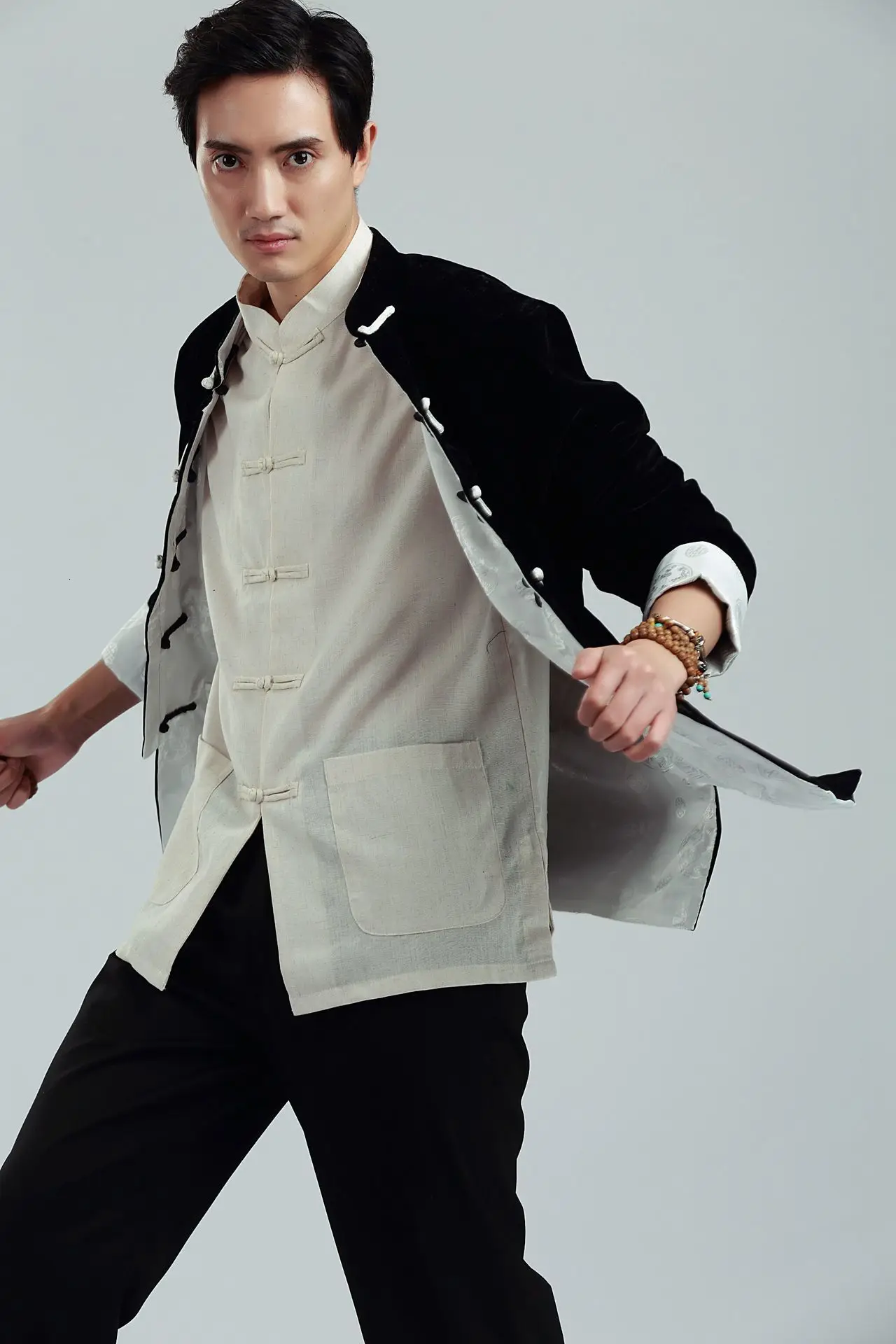 Новое поступление традиционный китайский костюм Тан одежда рубашка Кунг-фу