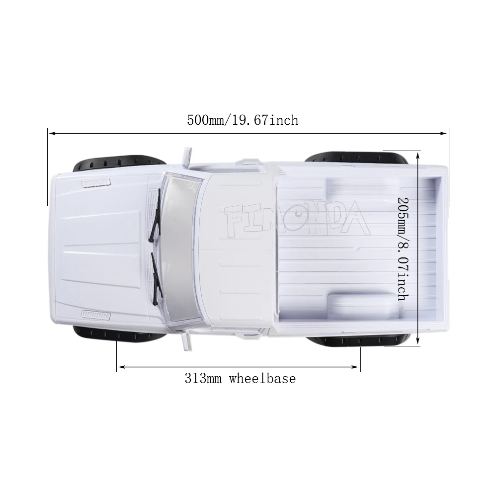 1/10 RC автомобильный жесткий пластиковый корпус набор 313 мм Колесная база Чероки