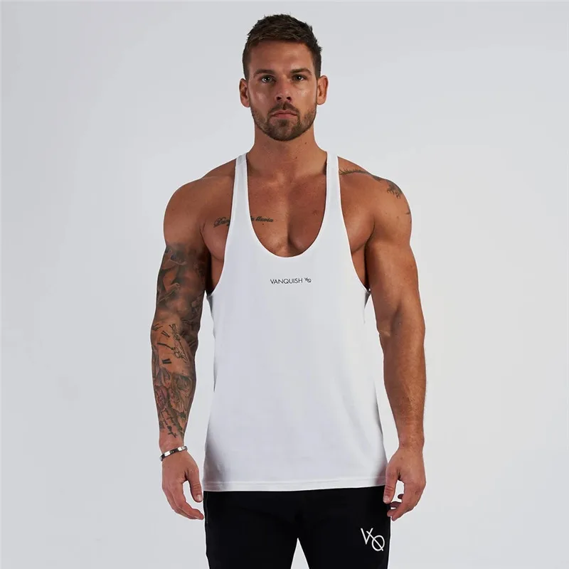 

Summer new style cotton men's gym running quick-drying sportswear jogger casual fashion exercise men's racer vest