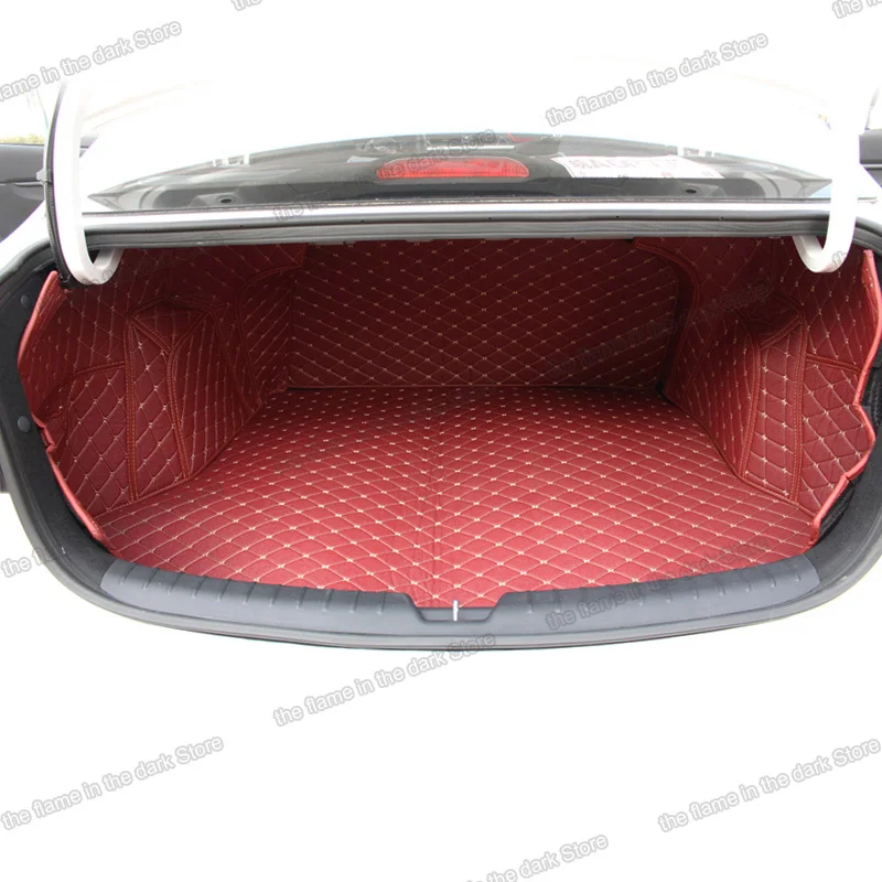 Коврики lsrtw2017 из волоконной кожи для багажника автомобиля подкладка груза kia rio 3