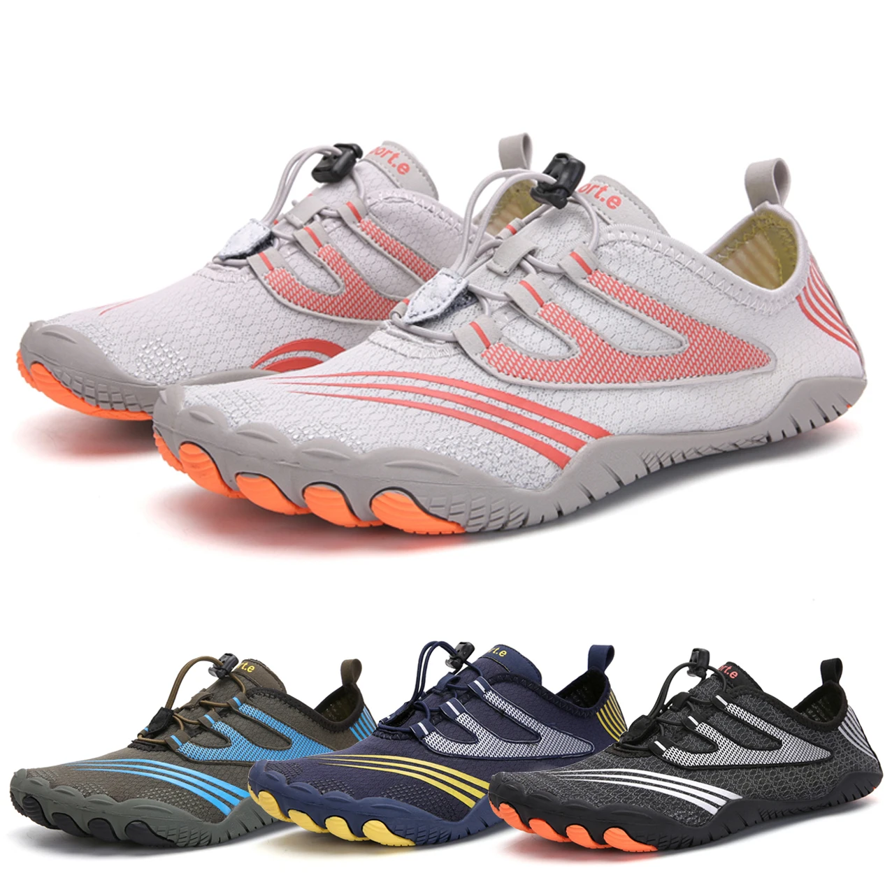 Explosive aqua shoes Outdoor leisure couple swimming shoes Upstream beach shoes Quick-drying water shoes Hiking shoes