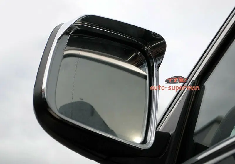 

Chrome side Mirror rims frame trim Rain Visor For JEEP Grand Cherokee 11-2017