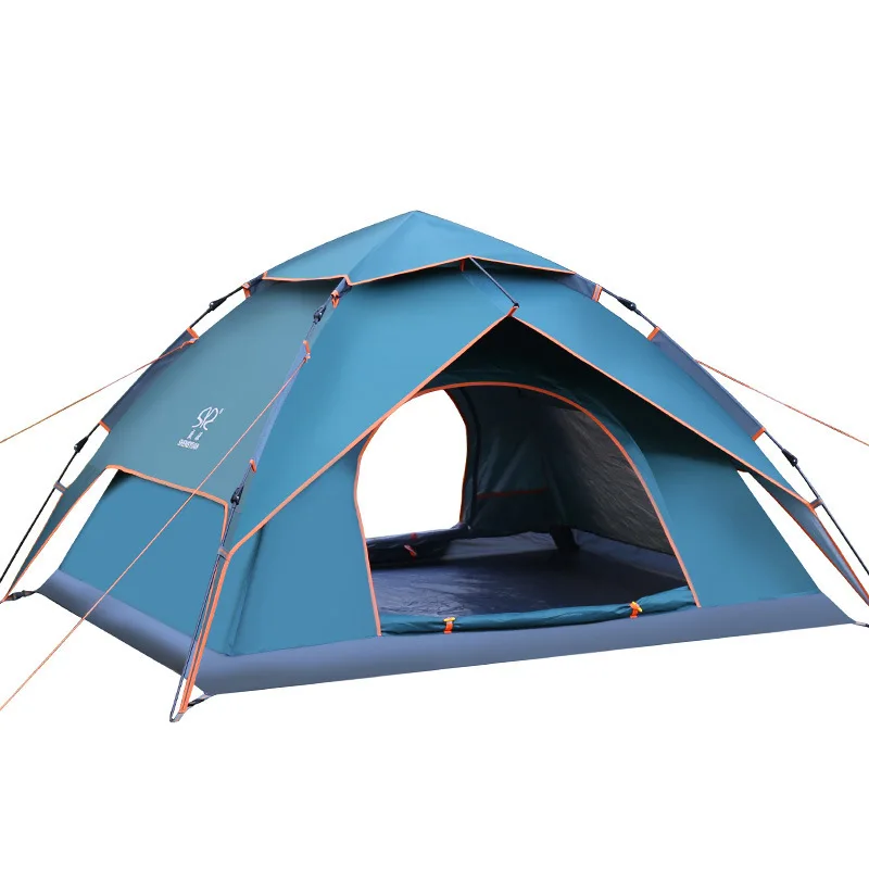 Палатка для кемпинга на 3-4 человек автоматическая водонепроницаемая и