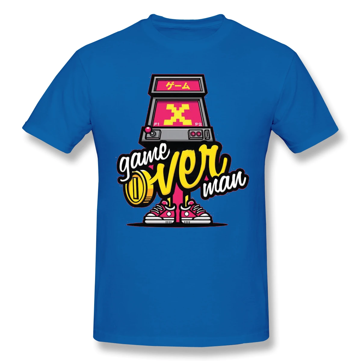 

Man GAME OVER (2) Hockey,Retro Game,Arcade Games,Online Games home Novelty T-shirts